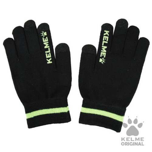 9881406 Warm Gloves Black/Neon Green