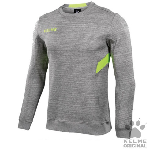 3871500 Sweater Melange Gray/Neon Yellow